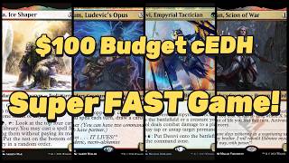 The 100 Budget CEDH Challenge MTG Commander Gameplay - Rowan Kraum Gilarna Derevi Svella
