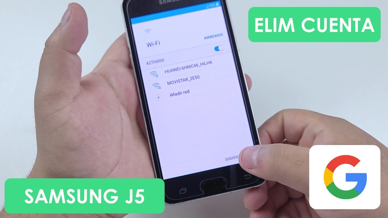 Eliminar Cuenta de Google Samsung Galaxy J5 2016 - YouTube