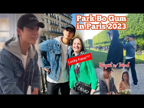 Park Bo Gum Prend Des Selfies Avec Tous Ses Fans à Paris En France