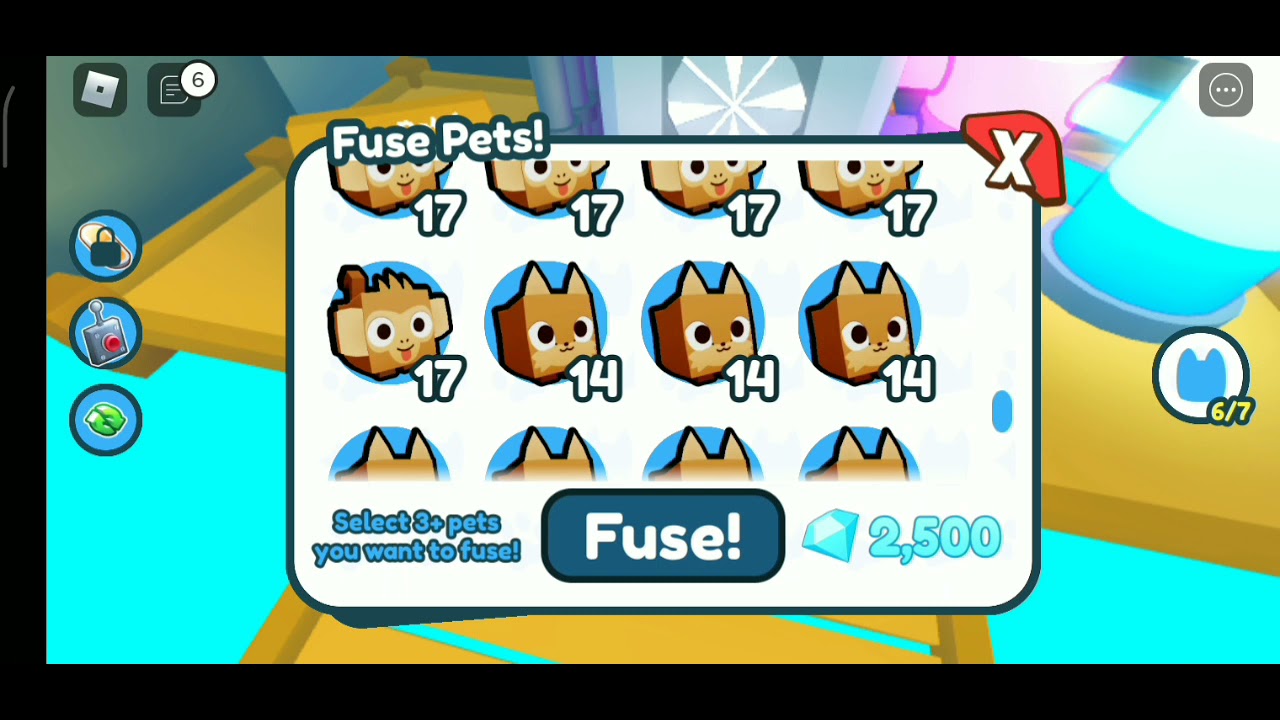 fusing 12 foxes pet simulator x roblox part 2 YouTube