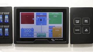 Victron Touch50 Display and Safierys matching Switches, Breakers & Outlets