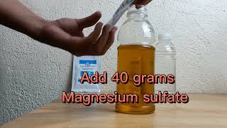 How to make 500 ml stock solution using masterblend 5-11-26 for 200L of nutrients solution