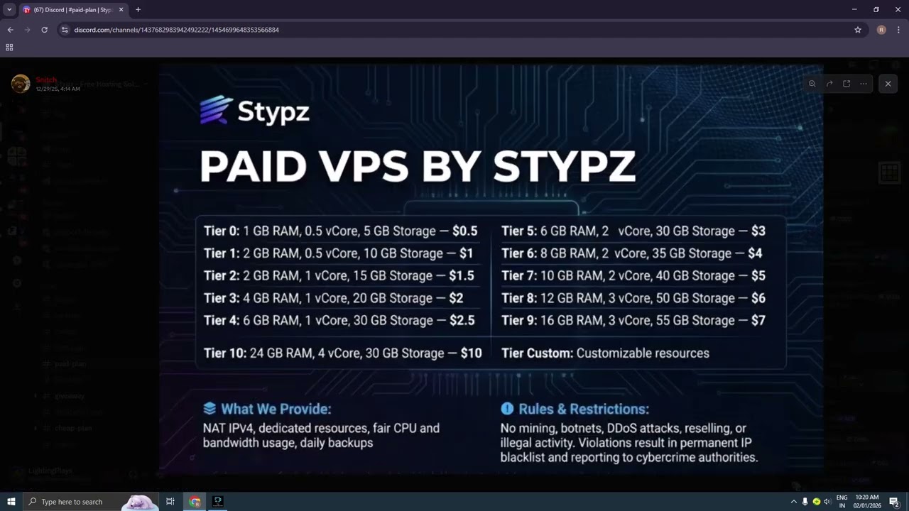 Best Free VPS No Invites Needed | Stypz Hosting | LightingPlays