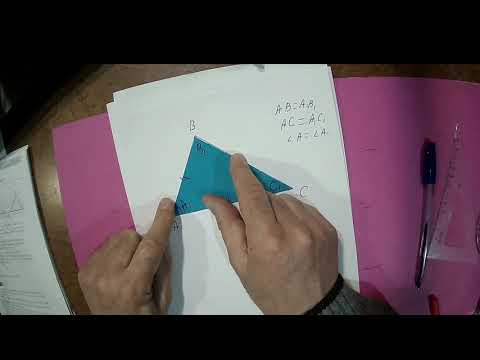 სამკუთხედების ტოლობის პირველი ნიშანი #55 - IV თავი - მე-7 კლასის მათემატიკა დიმიტრი გოშხეთელიანი
