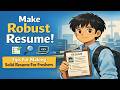 Resume Review | How To Make Resume And Portfolio | Game Development