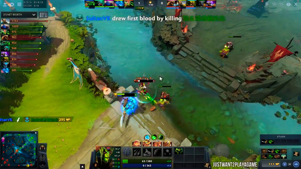 Dota 2 | OG.Ana is back with  Kunkka Fast Divine Rapier |