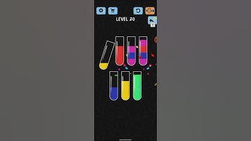 Water Colour Sort Level 20 Walkthrough Solution Android / Ios