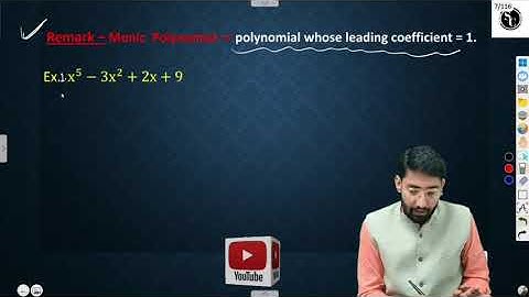 Monic polynomial function #jee2025 #polynomial_function #iit