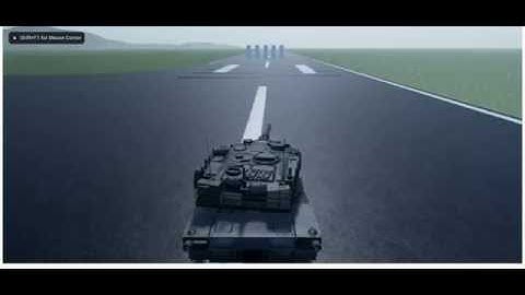 Unreal Engine 4 Abram Tank Main Turret Firing Test