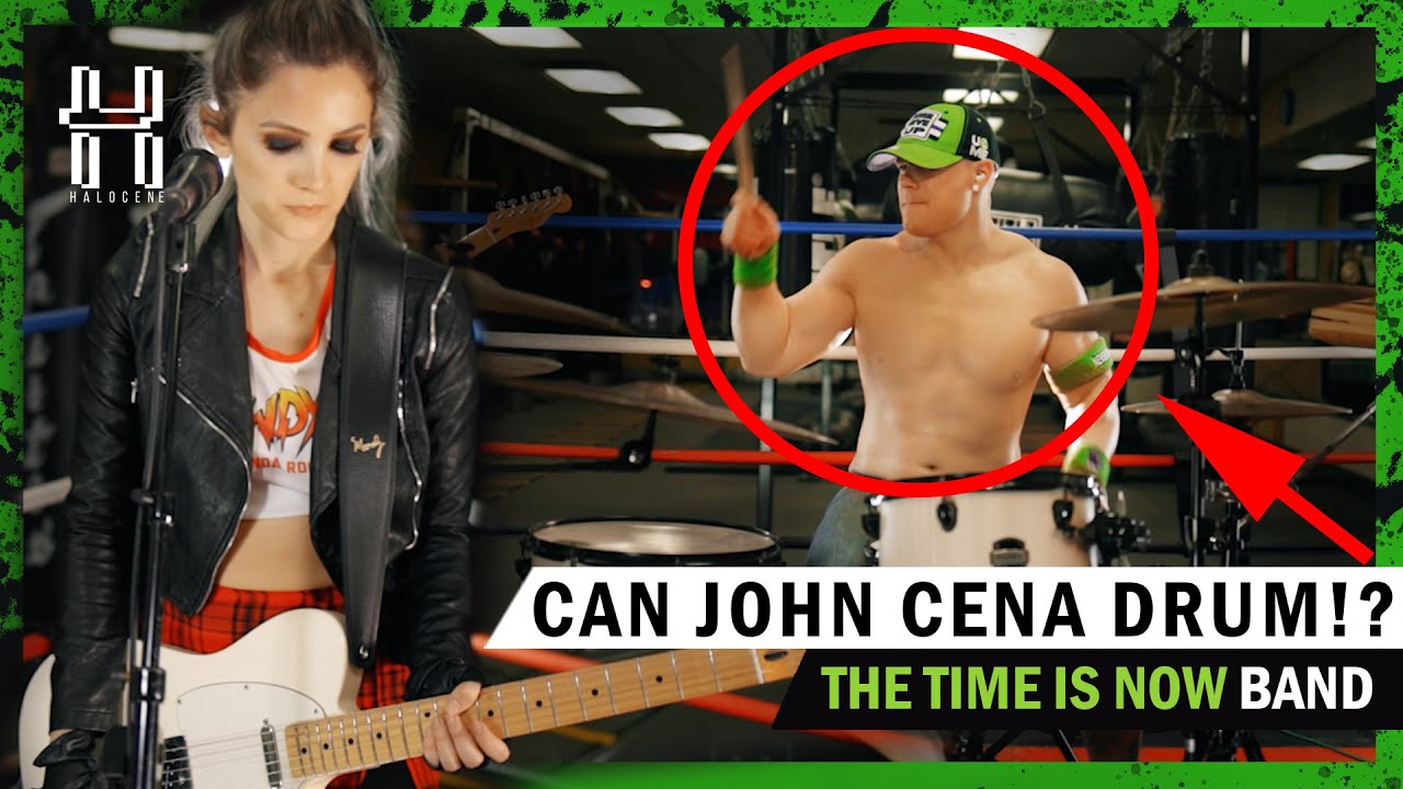 Can JOHN CENA play the DRUMS?! The Time is Now! feat @Halocene @NerdOut!