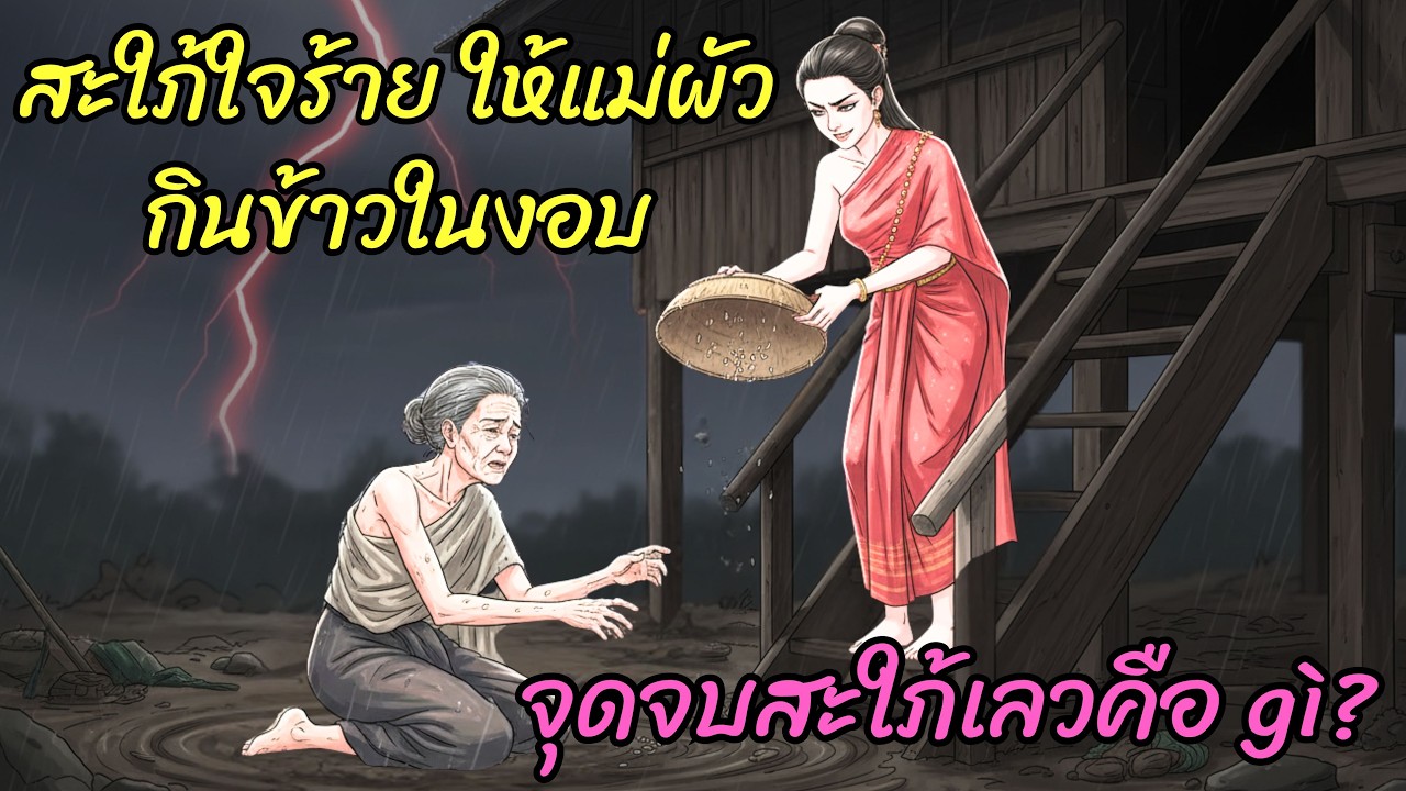 ลูกสะใภ้ใจยักษ์! ให้แม่ผัวกินข้าวในหมวก ทิดกล้ากลับมาเห็นถึงกับช็อก