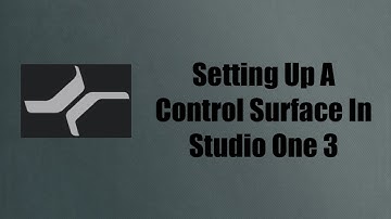 How To Use A Control Surface In Studio One 3