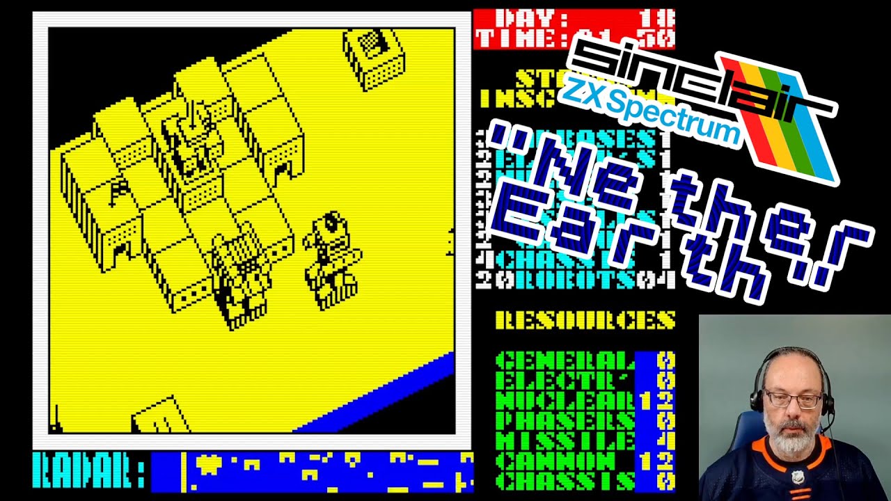 ZX Spectrum Game Play, Nether Earth - YouTube