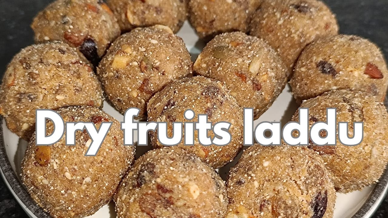 Ghar ke bane Dry Fruits Laddu – Perfect for storing & gifting 🎁
