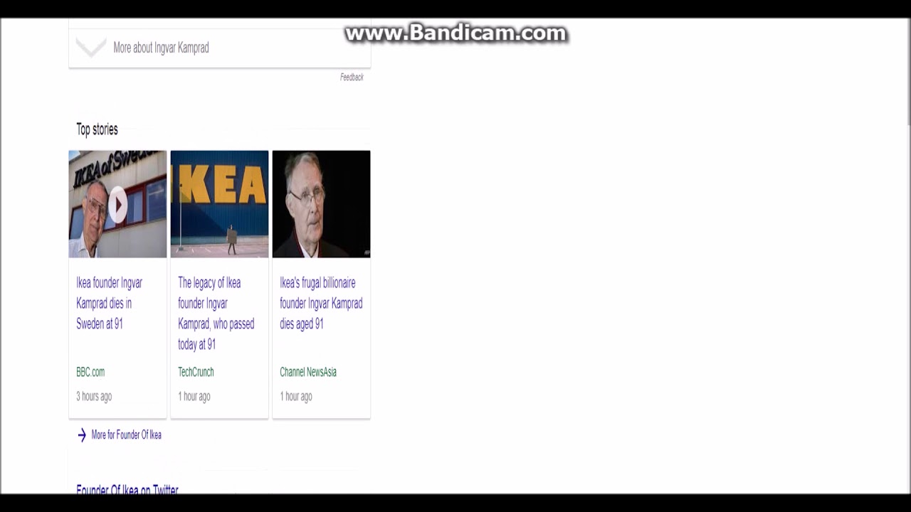 Goodbye, Ingvar Kamprad (Founder of IKEA)