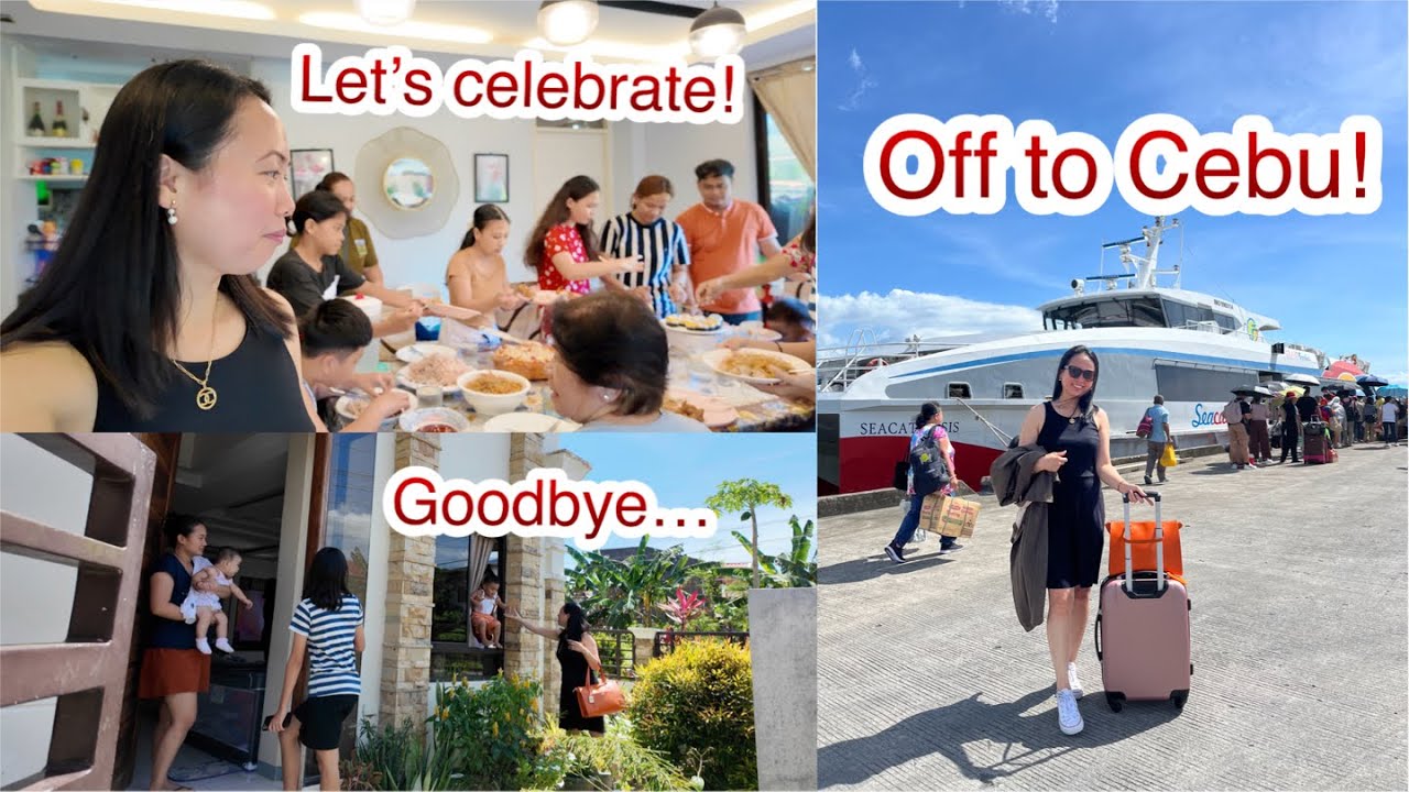 Saying goodbye to my Family! Back to Cebu!