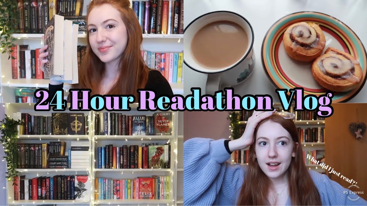 24 Hour Readathon Vlog 🦋 - YouTube