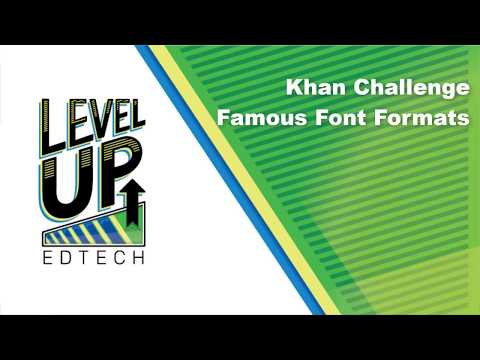 16 Khan Challenge Famous Font Formats
