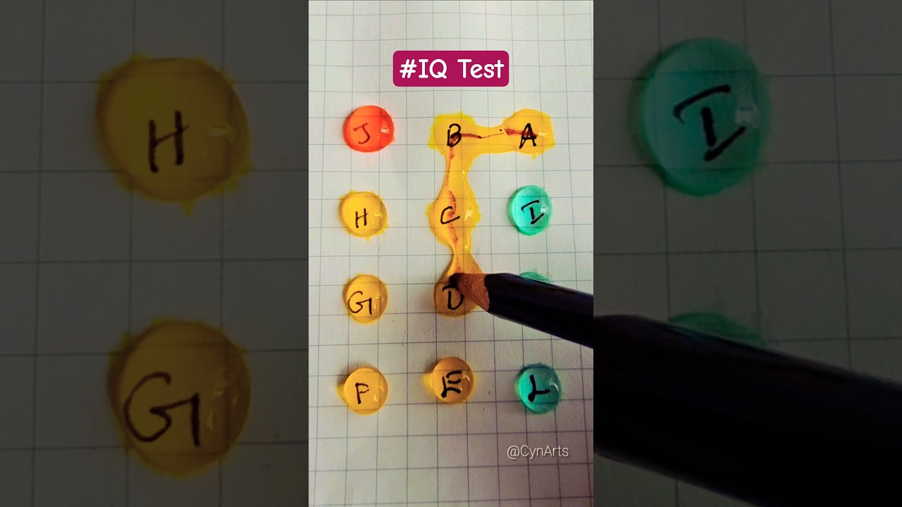 Drawing a Checkered Path with Letters A to L #drawing #line #maths #quiz #shorts #cynarts
