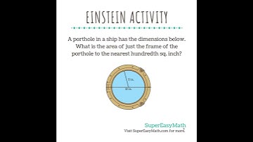What is the area of the frame? #tiffany #supereasymath #math #einsteinactivity #area #porthole