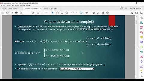 Funciones de Variable Compleja. Clase 2. Definición, Ec. de Cauchy  Riemann Funciones armónicas