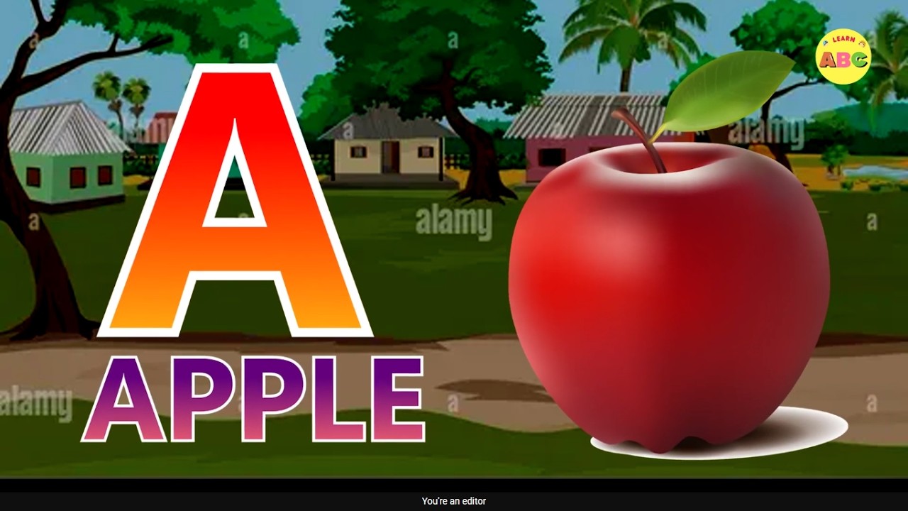 A for Apple 🍎 ABCD Song & Phonics for Kids | Learn the Alphabet 45
