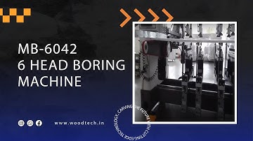 WOODTECH CONSULTANTS - MODEL - MB-6042 - 6 HEAD BORING MACHINE #woodtechchannel #factoryshorts