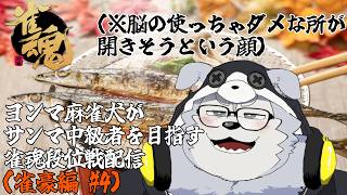 ヨンマ麻雀犬がサンマ中級者を目指す雀魂段位戦配信(雀豪編 #4)【牧島 磨穂郎】
