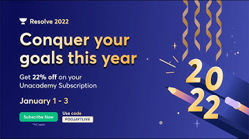 Get 22% off on your Unacademy Subscription | CLAT | Pooja Aman | Unacademy Resolve 2022