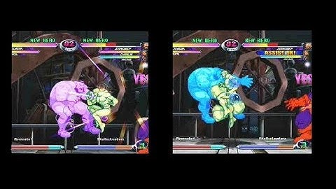 MvC2: Iceman Air-Throw Glitch (X-Axis Shift)