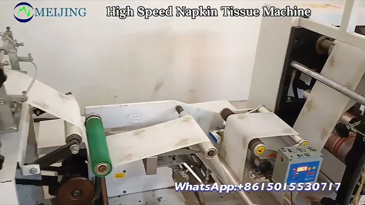 Meijing Machinery good 2 colors/glue lamination napkin tissue/ serviette paper machine