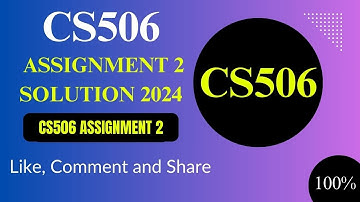 CS506 Assignment 2 Solution 2024 ||  Cs506 Assignment Solution 2024 File fall ||