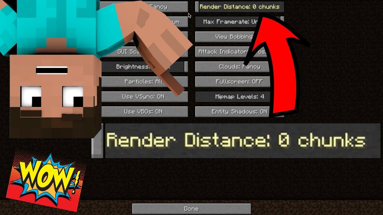 How to change server render distance minecraft