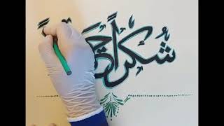 Beautiful Arabic Calligraphy with Acrylic Color "SHUKRAN JAZEELAN" | AlifAlbum screenshot 5