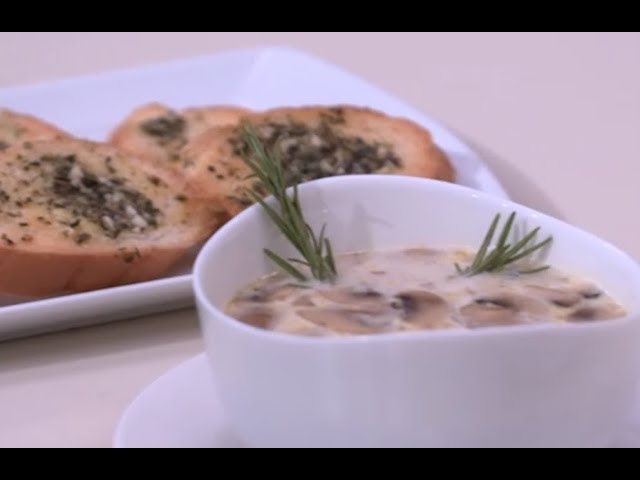 شوربة المشروم بالكريمة | فاطمه ابو حاتي | العزومه PNC FOOD - YouTube