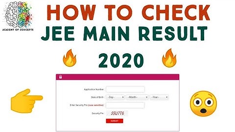 how to check jee main result 2020 || jee main result 2020 kaise dekhe || Jee main result 2020