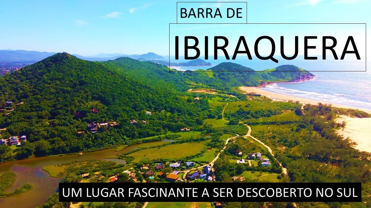 Local desconhecido com lagoas e praias em Santa Catarina: Barra de Ibiraquera