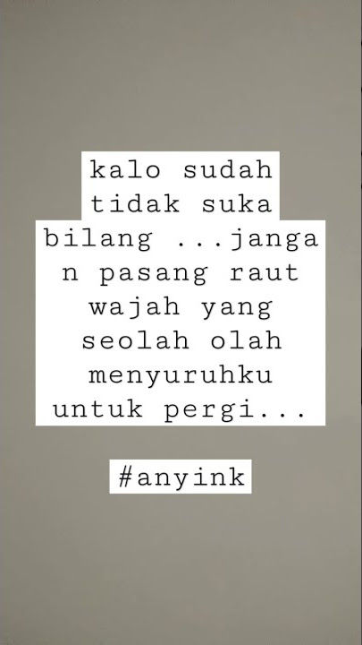 STORY WA OJO NANGIS (ndarboy gank)
