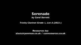 Serenade by Carol Barratt. (Trinity Clarinet Grade 1)