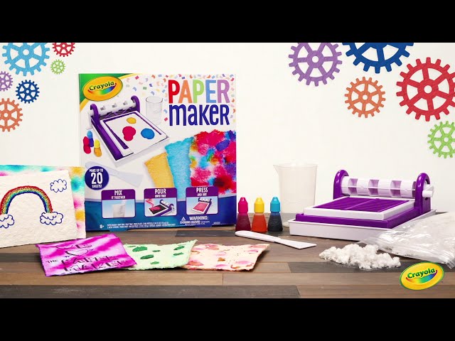  Crayola Paper Maker, Paper Making DIY Craft Kit, Gift for Kids,  7, 8, 9, 10 : Everything Else