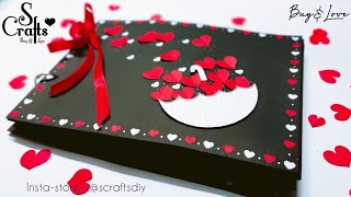 Full Scrapbook Tutorial ❤️ Handmade card ideas | Scrapbooking| birthday & Anniversary gift| S Crafts