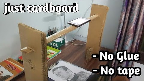 How to make overhead camera setup || Using just cardboard