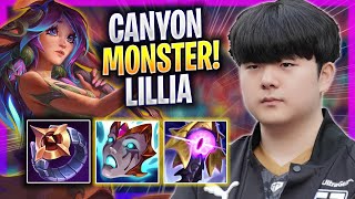 CANYON IS A MONSTER WITH LILLIA! - GEN Canyon Plays Lillia JUNGLE vs Brand! | Season 2024