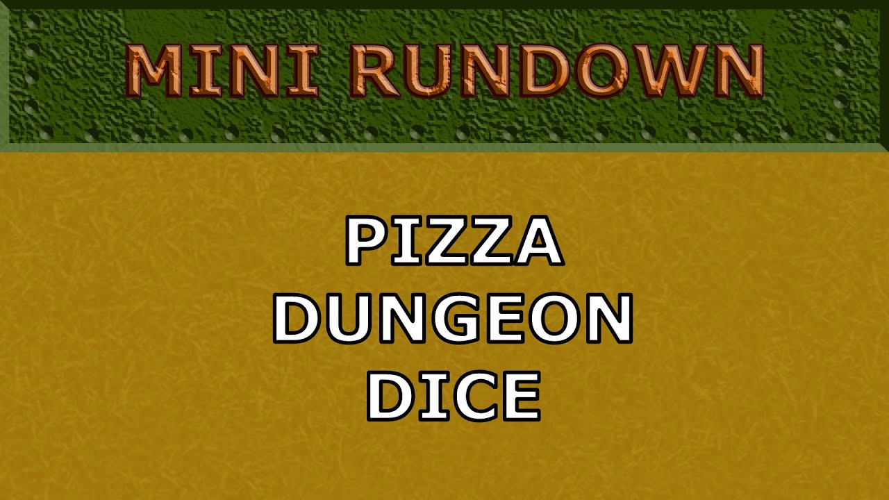 Pizza Dungeon Dice first look YouTube