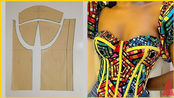 De gemakkelijkste manier om een ​​KORSETPATROON te tekenen voor beginners