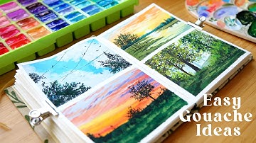 Relaxing Art Video 🎨 New HIMI Gouache Easy Landscape Painting Tutorials 