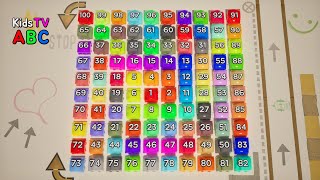 Number Song 1-100  |  Counting by 1 to 100 on Cars🚘 |  Kids TV ABC