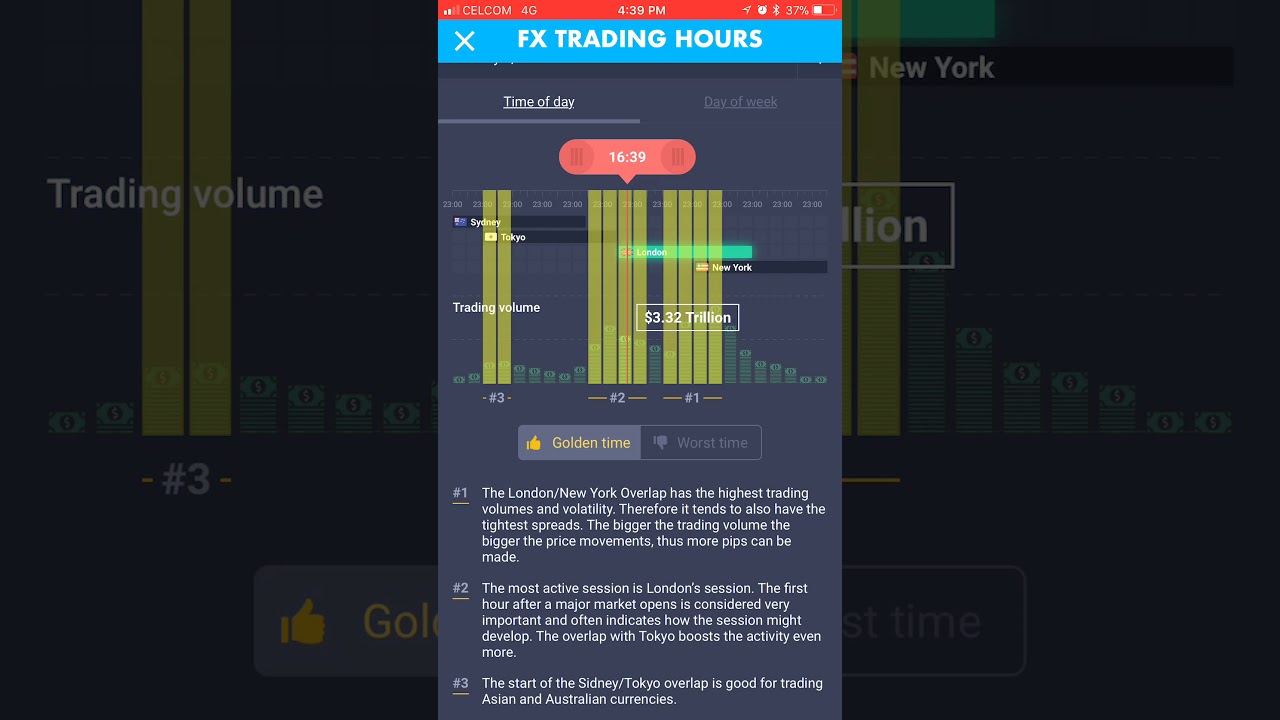 fx trading hours app