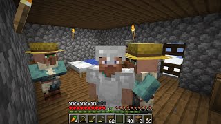 Kidnapping villagers and making them a new home in Minecraft ep2