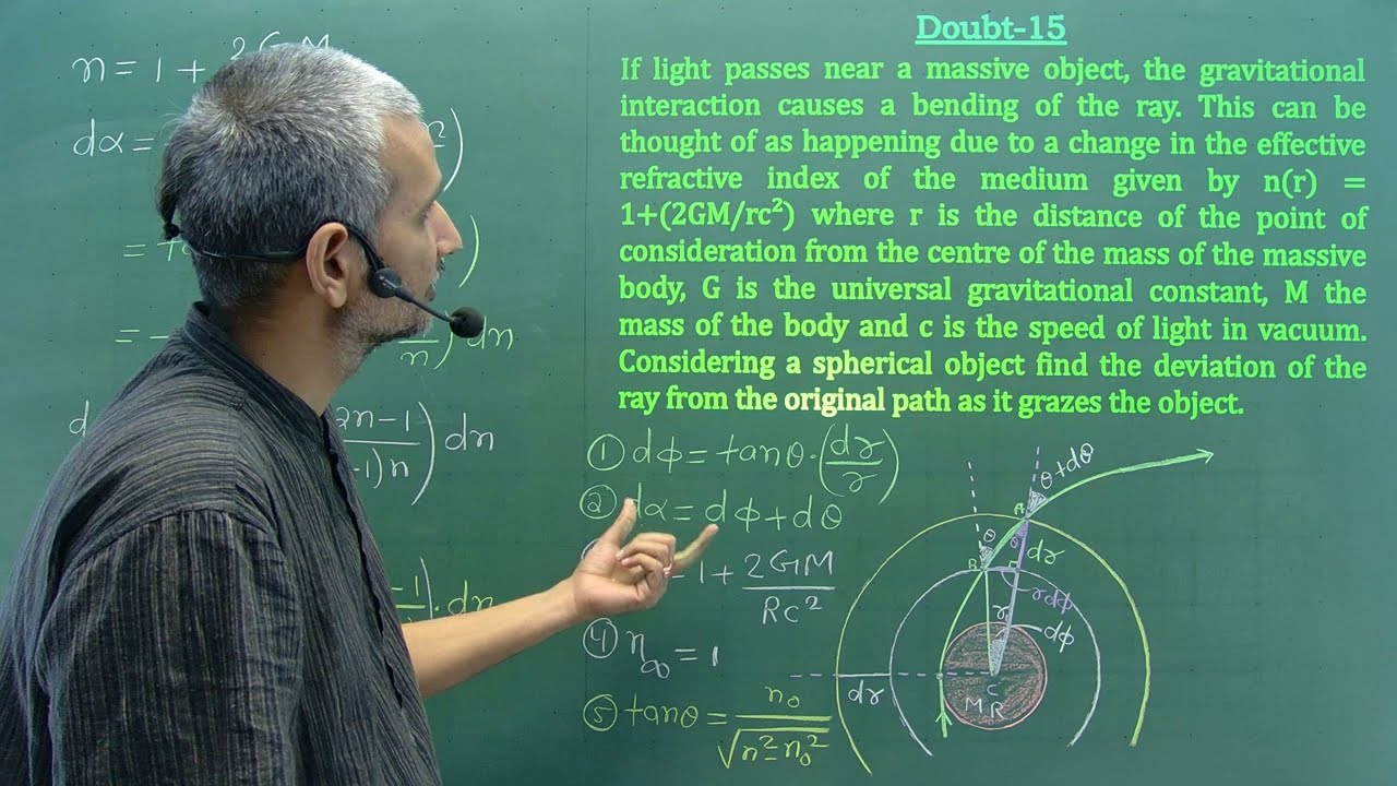 Doubt 15 || Deviation of Light Ray by Gravitational Pull ||